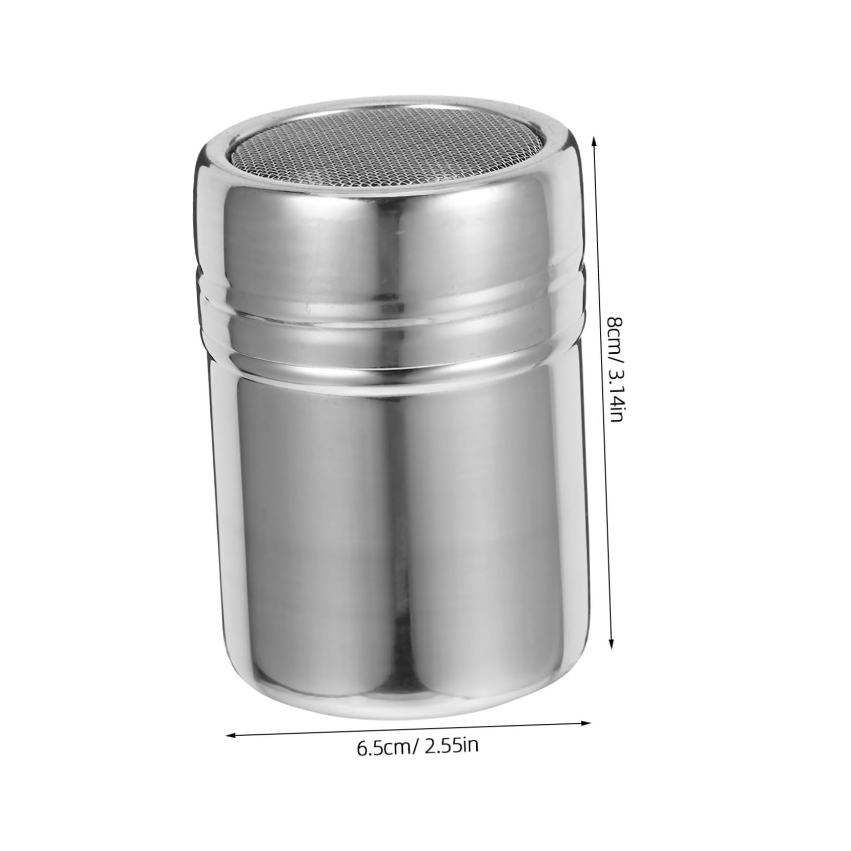 Cabilock Versatile Cocoa Powder Shaker Duster Fine Mesh Spice Dispenser for Flour Sugar and Seasonings and Reusable Kitchen Tool for Desserts