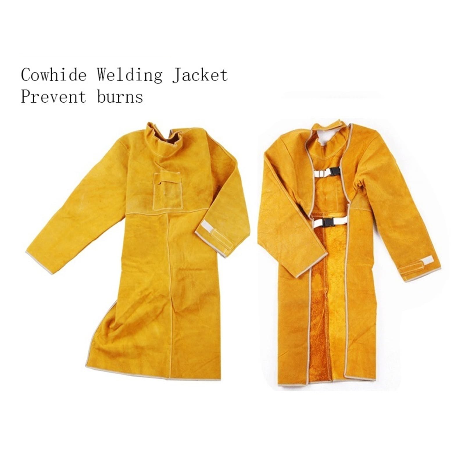 Grembiule da saldatore, Abbigliamento protettivo for saldatura Tute in pelle Abbigliamento ignifugo anti-incendio(2XL)