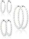 pearl hoop earrings Top2商品