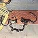 Antique Replica Shackles Vintage Iron Handcuffs with Keys & Chain | Historical Prison Memorabilia, Old West Decor, Police Prop, Halloween Costume Accessory Lock