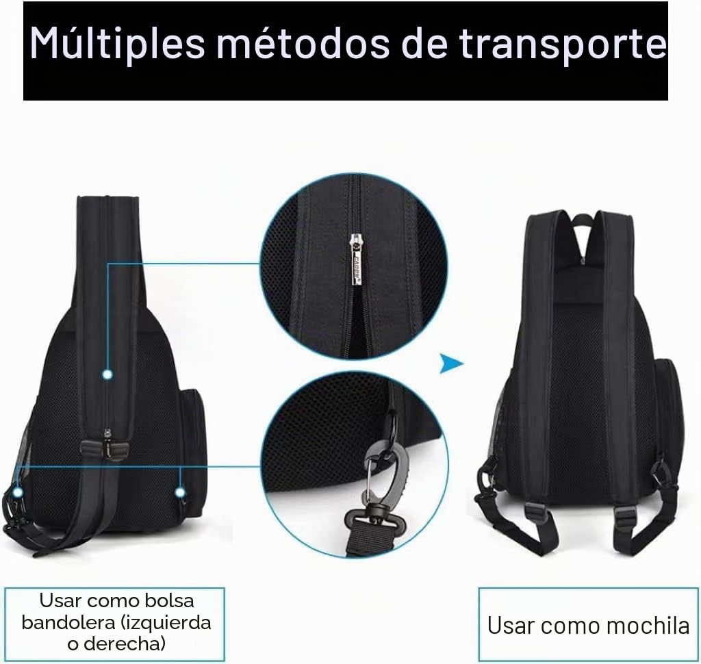 CADeN Cámara Mochila fotográfica Mochila Impermeable con Bandolera Funda para cámaras SLR 1 DSLR SLR 3 Lente Sony Canon Nikon trípode （Negro） | Fácil de limpiar, compatible con Sony Nikon Canon EOS R50. Mochila para cámara DSLR/SLR, color negro. DO17