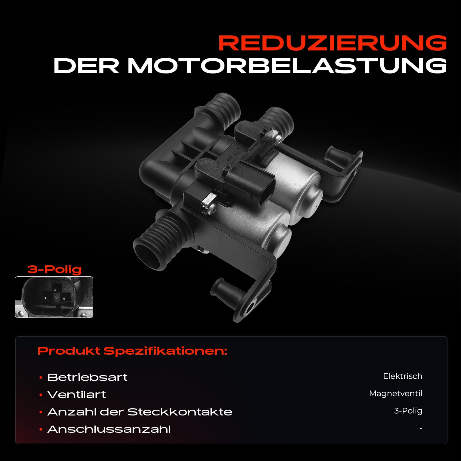 Frankberg Kühlmittelregelventil für 5er E60 5er Touring E61 2.0L-5.0L 2001-2010 64116906652