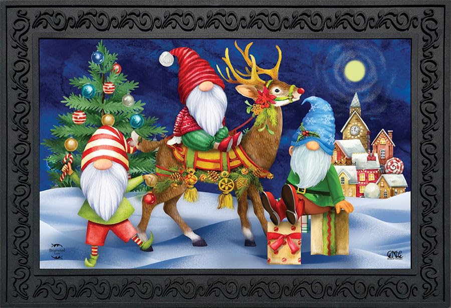 Briarwood Lane Happy Holiday Gnomes Doormat