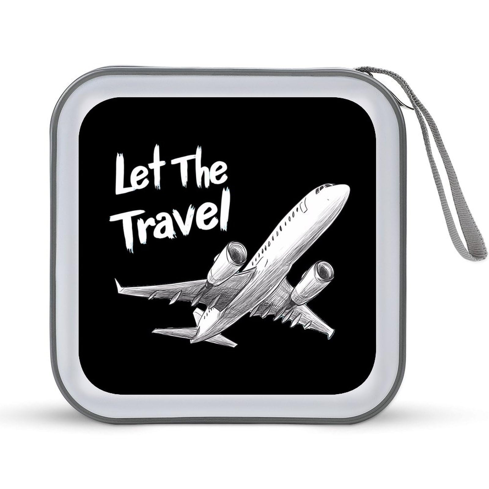 Airplane Travel CD Case Portable DVD Holder Storage Organizer for Home Travel