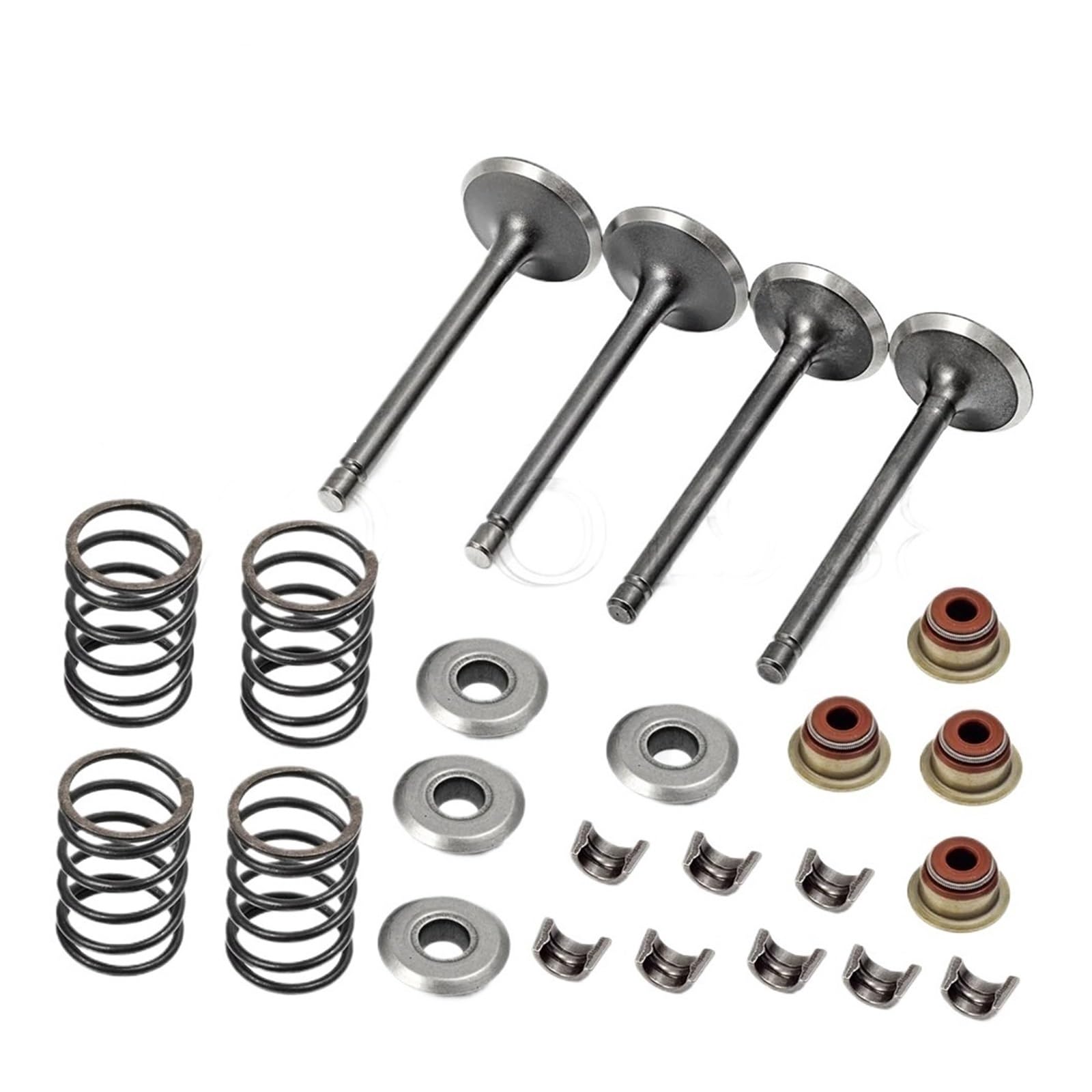 Compatible Con Fuji Robin 295cc EH29C carrito Compatible golf MIC 91-02 Sello de admisión Retenedores resorte escape válvulas Grupo de cilindros Pistón Kit