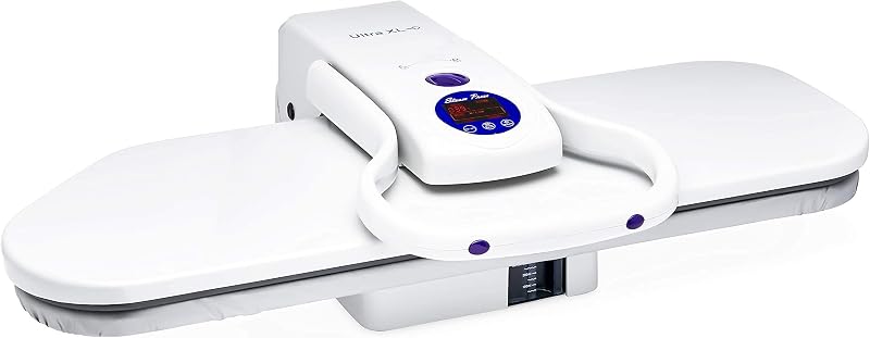 SpeedyPress Oversize Pressing Iron/Steam Press | Ultra XL Electronic Iron Press w/ 100LBs. of Pressing Pressure for Home/Business | Multiple Steam Functions & Temp Settings, Large Pressing Surface