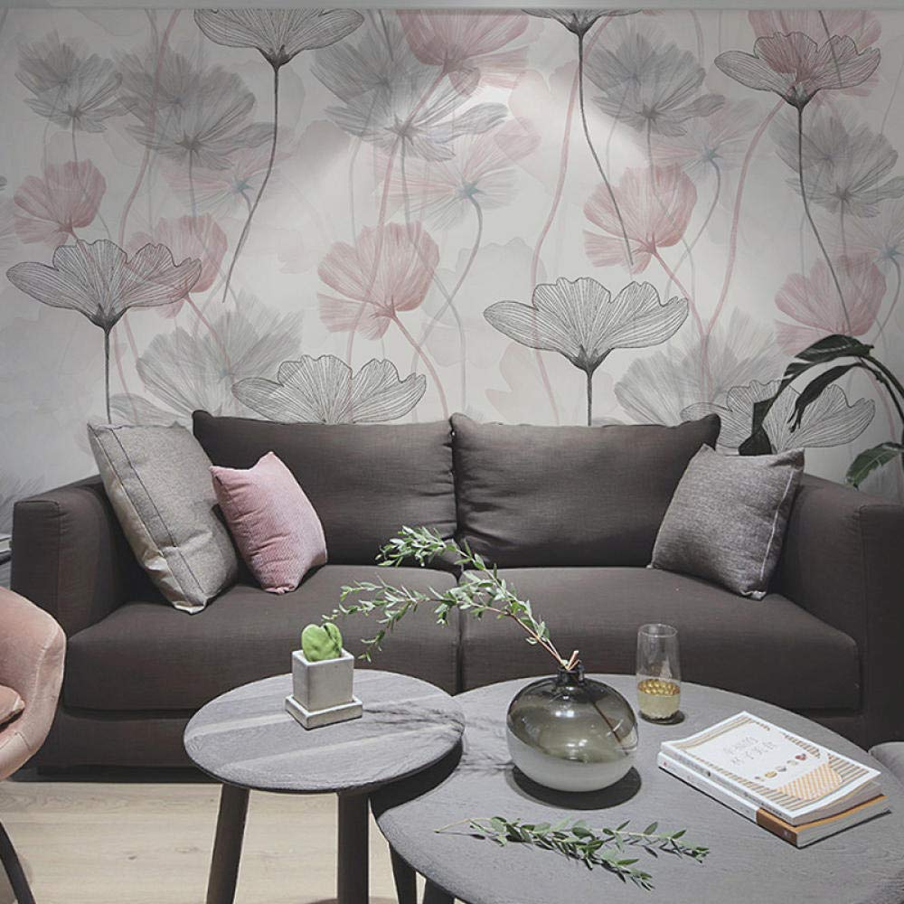 3D Mural Wallpaper 3D Wall Murals Sucai Yuhui Nordic Modern Minimalist Flower Tv Background Wallpaper Custom Mural Seamless Wall Covering-250175Cm