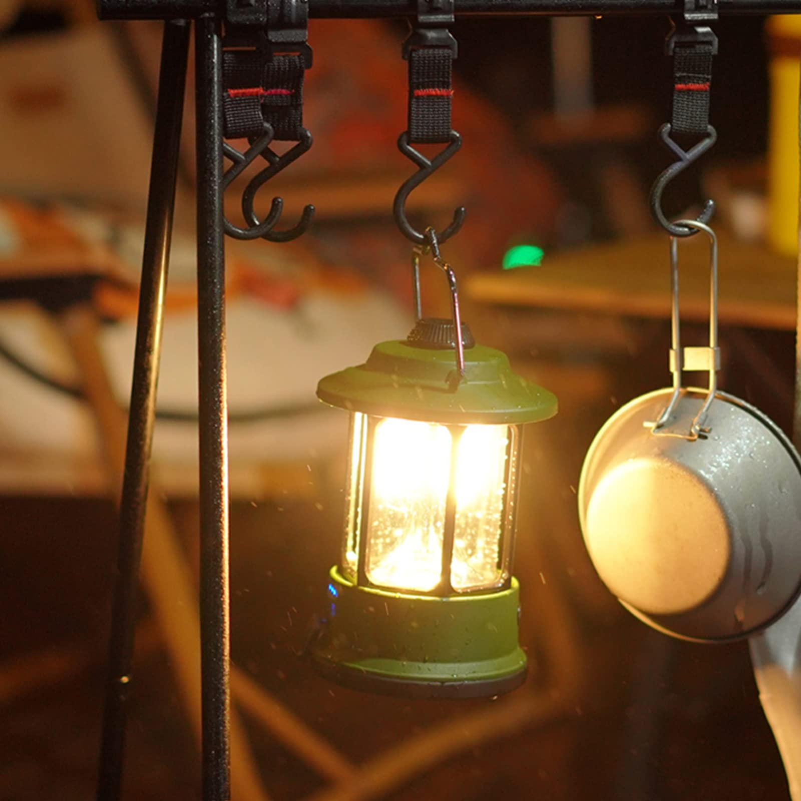 latarnia kempingowa, lampa kempingowa, oświetlenie namiotu retro na zewnątrz, oświetlenie kempingowe retro, wodoodporna lampa kempingowa ładowana przez USB, lampka nocna do uprawiania turystyk