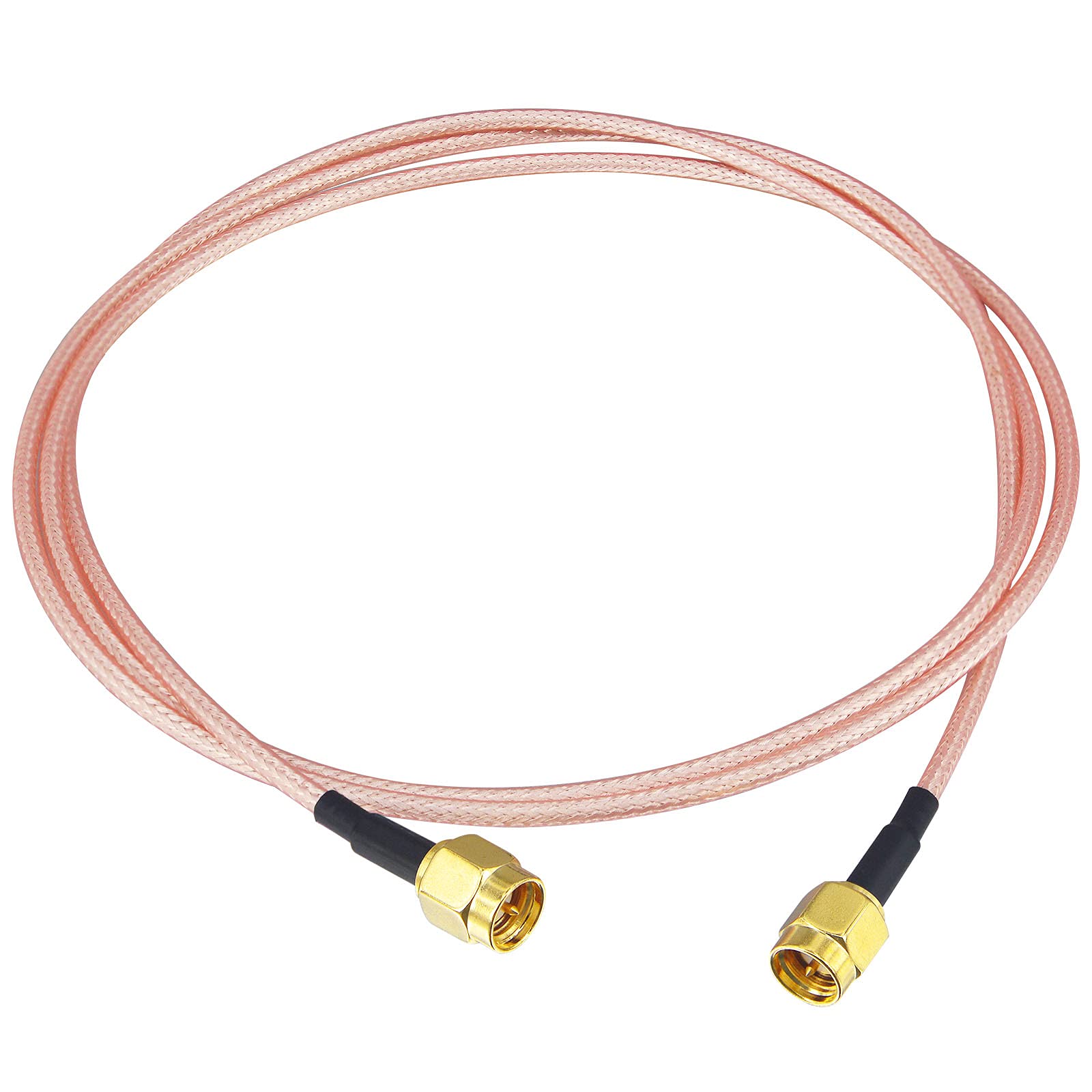 2 Cavi SMA Maschio-femmina 50 Cm Boobrie RG316 | Bassa Perdita Per Antenna WiFi, 2G/3G/4G/LTE, GPS, Router | Placcati Oro