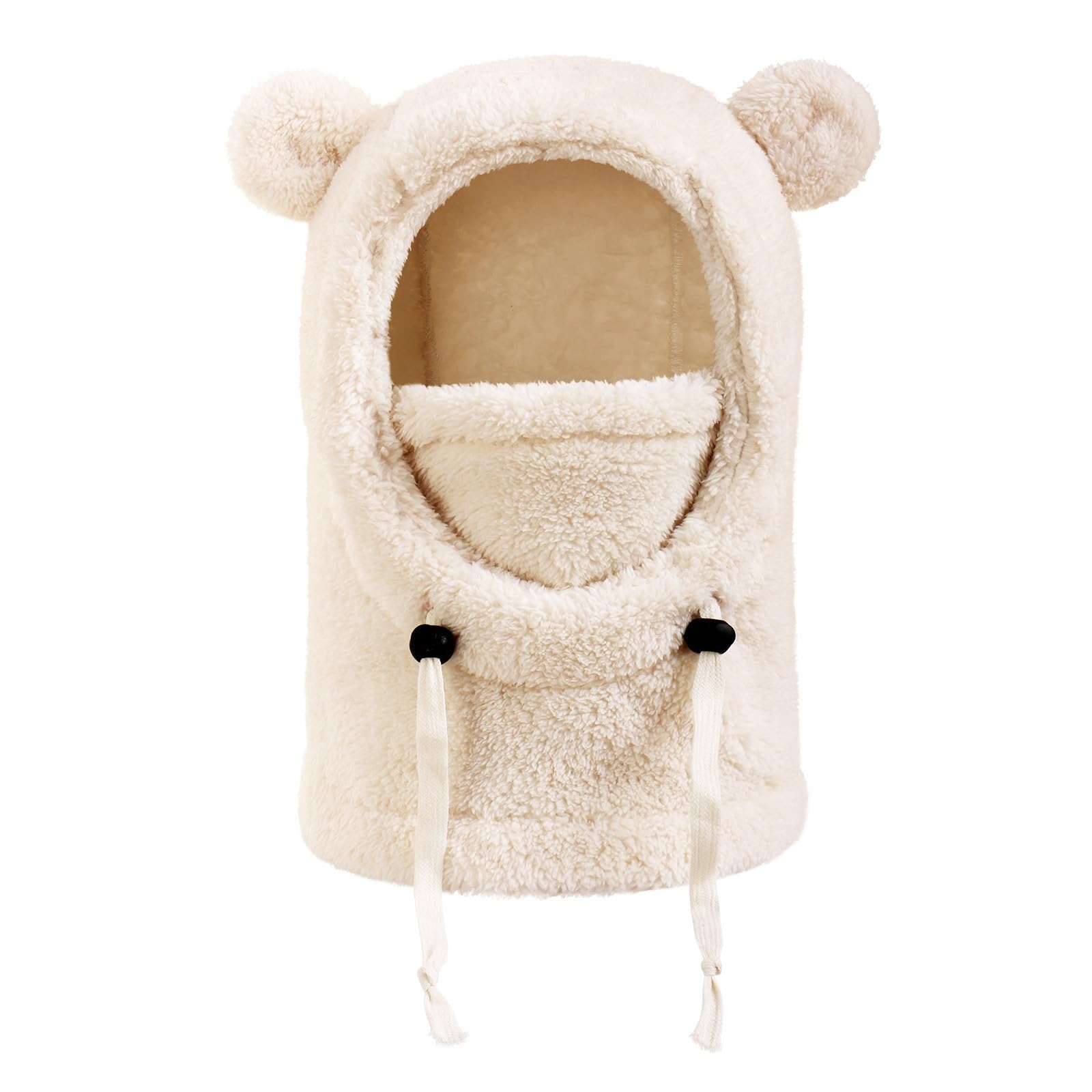 Schlupfmütze Kinder Winter - Thermo Fleece Sturmhaube Multifunktionale Winddichte Gesichtsmaske Skimaske Warme Strick Mütze Kapuze Halswärmer Schal Outdoor-Aktivitäten für Jungen Mädchen 3-10 Jahre