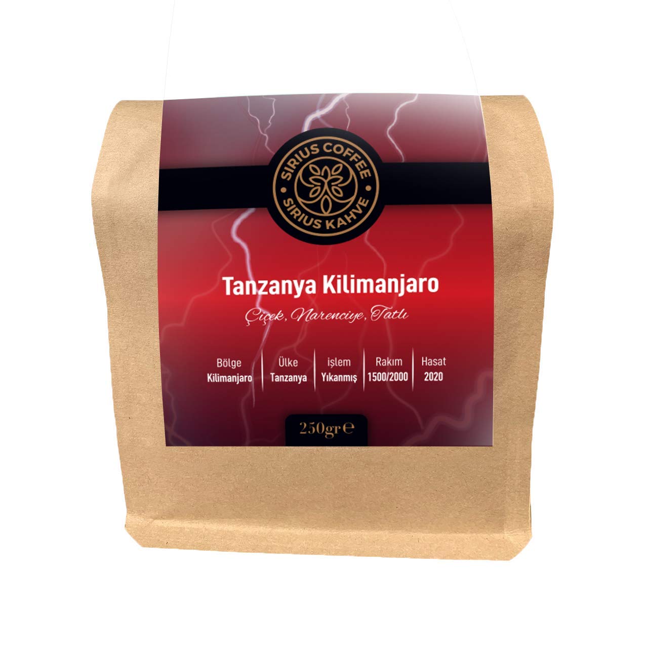 Sirius Premium Kahve Tanzanya Kilimanjaro 250 gr - Çekirdek