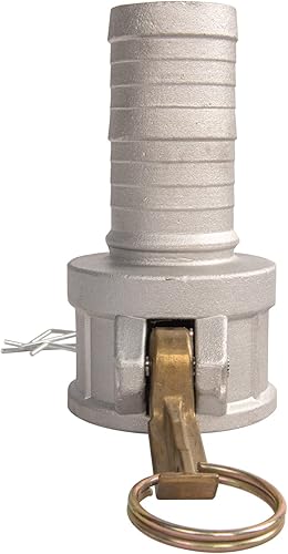 Miniatura 2 de 2 accesorios de bloqueo de leva fundida por gravedad de aluminio (parte C de 1.5 pulgadas, parte C), acoplador hembra, cola de manguera