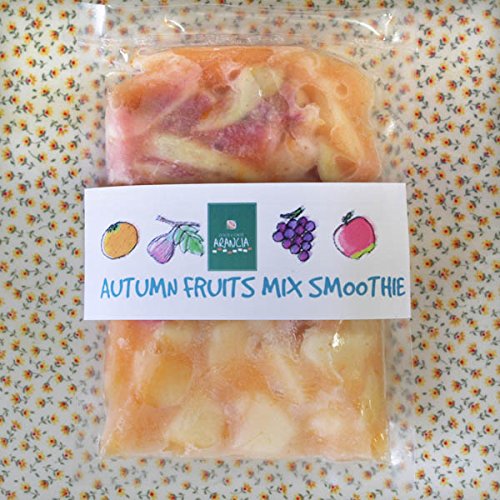 【冷凍便】和歌山産「秋フルーツミックス・スムージー」農家さんから直接分けてもらうくだもの(イチジク+ぶどう+リンゴ+オレンジ+みかんの花の蜂蜜)のフローズンフルーツジュース・冷凍果物