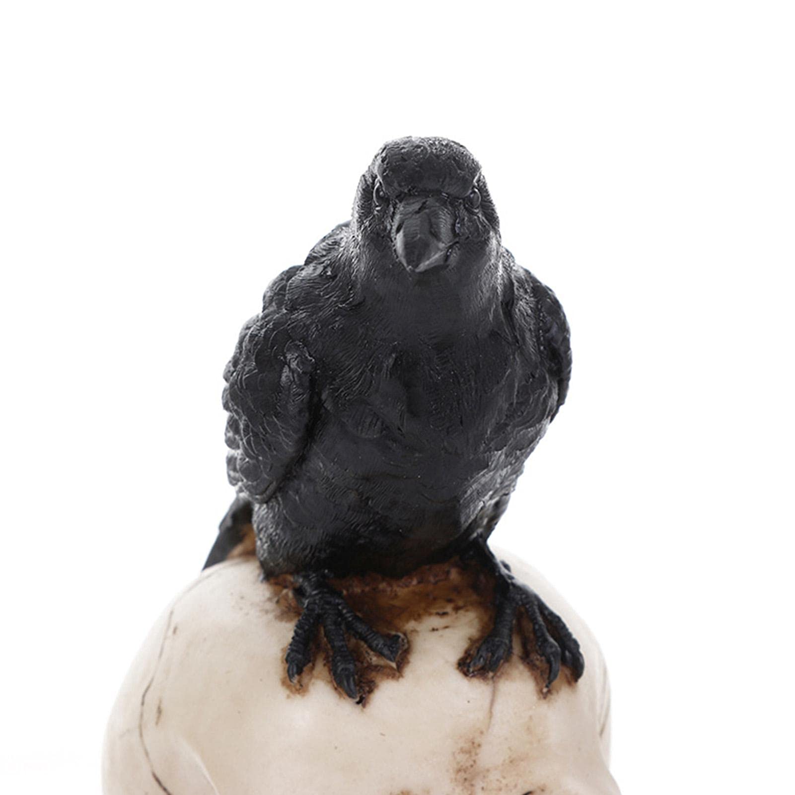 Statue De Corbeau Gothique - Figurine Réaliste Pour Décor D'intérieur Et Extérieur, Cosplay Et Ambiance Halloween