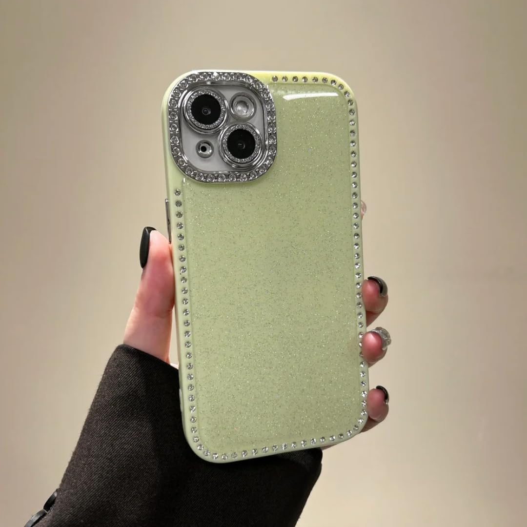Coque iPhone 14 strass avec protection caméra antichoc intégrée