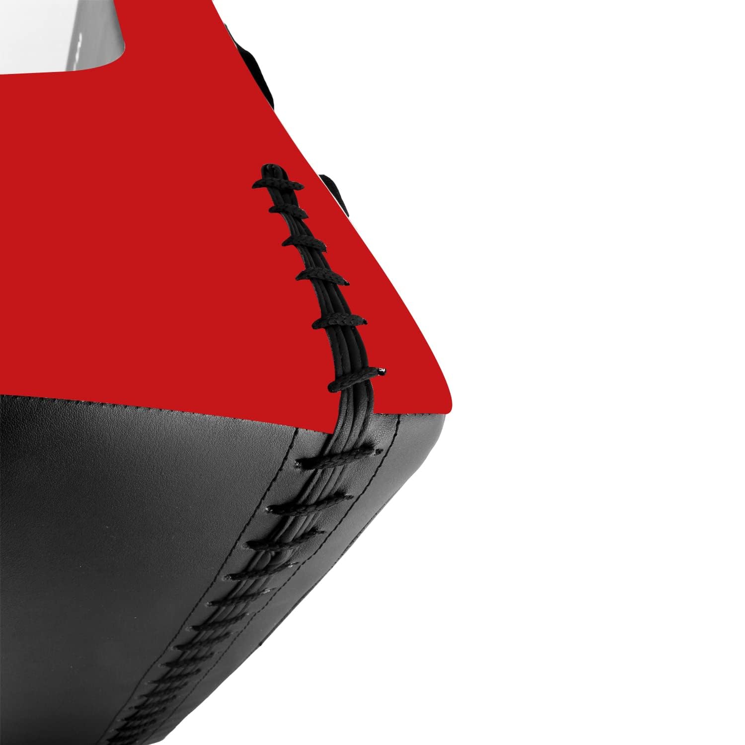 MAXSTRENGTH Bouclier de frappe de rugby robuste de qualité professionnelle en mousse haute densité (noir/rouge : simple)