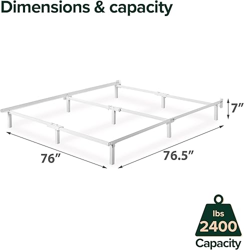 Miniatura 66 de ZINUS - Base metálica Compack de soporte para cama, 7 pulgadas, para colchón y somier, color negro, tamaño individual/matrimonial/Queen Negro