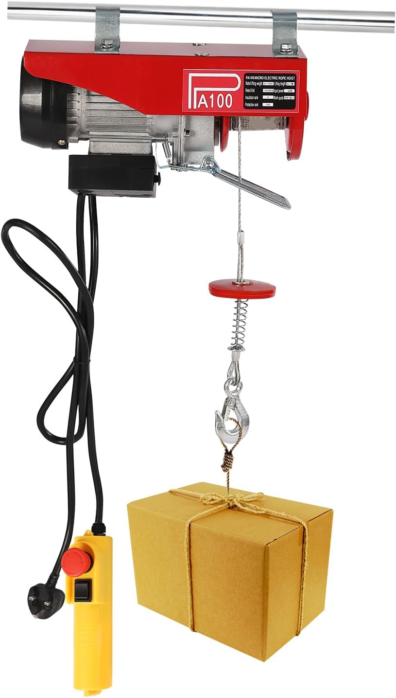 Electric Lifting Platform 220lbs Winch 100kg Hoist Control Elevator, 220V,with WireWired Control,for Agriculture Factories Docks Mines Warehouses Regular or Irregularly Shaped Objects