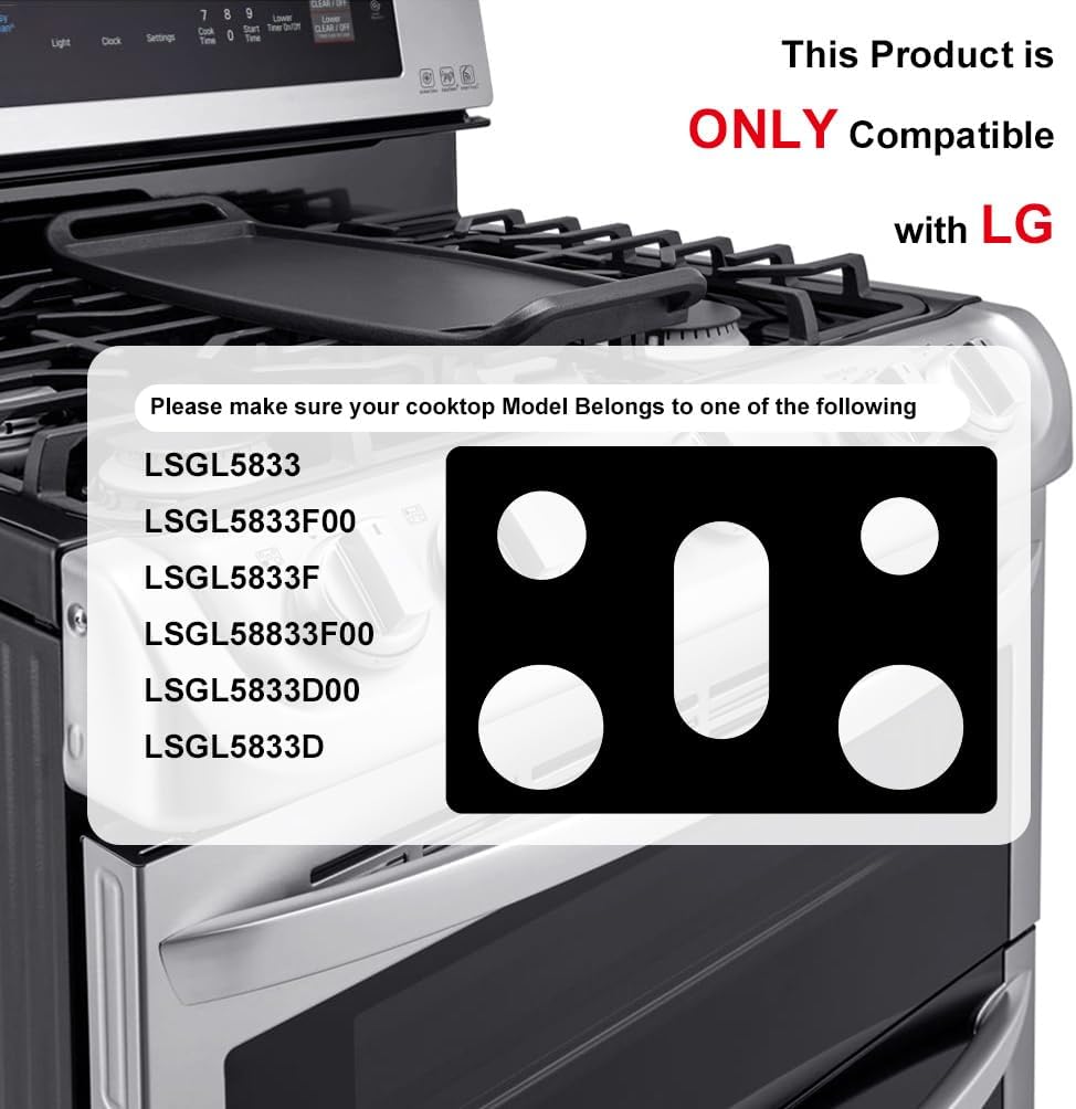 LG Stove Protectors 30inch,Gas Cooktop Protectors,Whole piece design,Washable, LRGL5825, LRGL5823, LSGL6335DF, LGLDG4315, LRG4115, LRG4113, LDG4313, (LSGL5833)