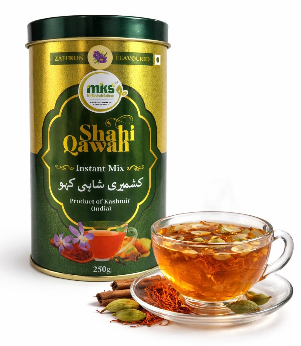 Kashmir Himalayan Harvest Kashmiri Shahi Kahwa-250g (Qawah) | Instant Mix Powder | Premium Saffron Green Tea | Authentic Traditional Kashmiri Qawah | Pure Herbal Tea | Refreshing & Heathy Wellness Drink-image-38