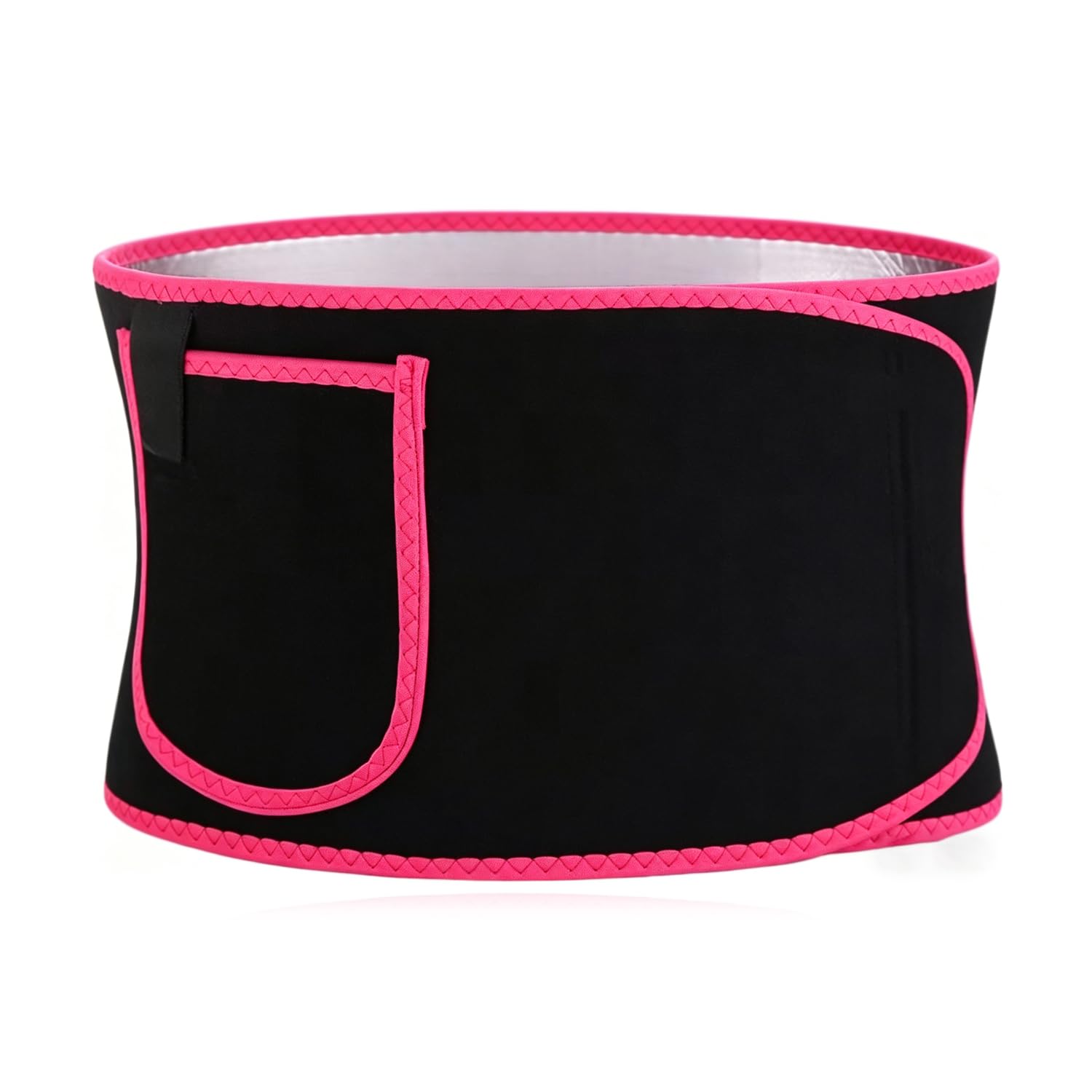 Hopzab Waist Trainer Belt, Sweat Sauna Body Shaper, Fat Burner Tummy Control Band, Adjustable High-Elastic Lumbar Support, Exercise Fitness Gym Yoga Accessory(Pink)