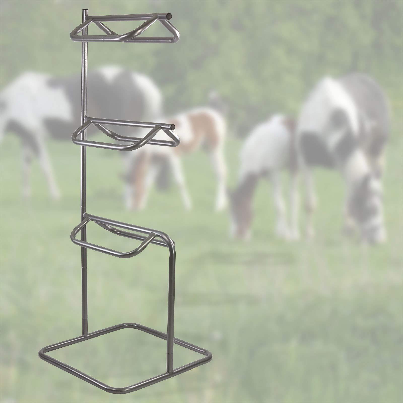 DEMA Sattelhalter SH3 Metall - Sattelständer, 3 Sättel, robust, langlebig - Reitsport