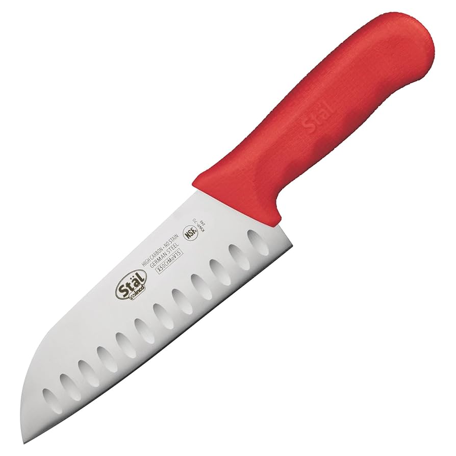 Santako☆ Amazon.com: Winco KWP-70R Stäl Stamped Cutlery Santoku Knife