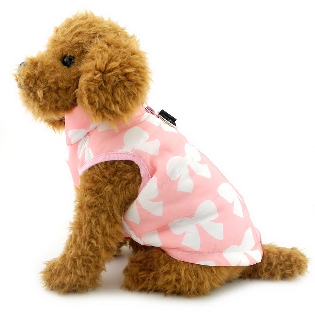 ZUNEA Small Dog Clothes for Female Winter Padded Harness Jacket Coat with D-Ring XS/S Size Breed Puppy Vest Apparel L (This harness coat runs small, pls choose the size carefully) — image 1