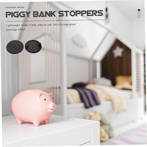 Miniatura 9 de TOYANDONA 20 piezas de cubierta de agujero, accesorios de alcancía, fundas de muñeca de yeso, Alcancias de Dinero para adultos, contador de monedas,