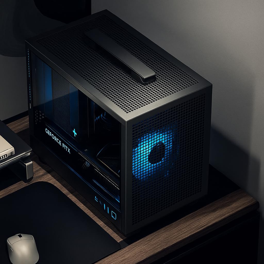 PORTABLE MINI GAMING PC – Core i7-12700F | GPU (Optional) | 16GB DDR4 RAM | 1TB NVMe SSD | Windows 11 Pro | WiFi & Bluetooth Ready | Compact Performance PC (CORE I7 + RX 580 8GB GRAPHICS)