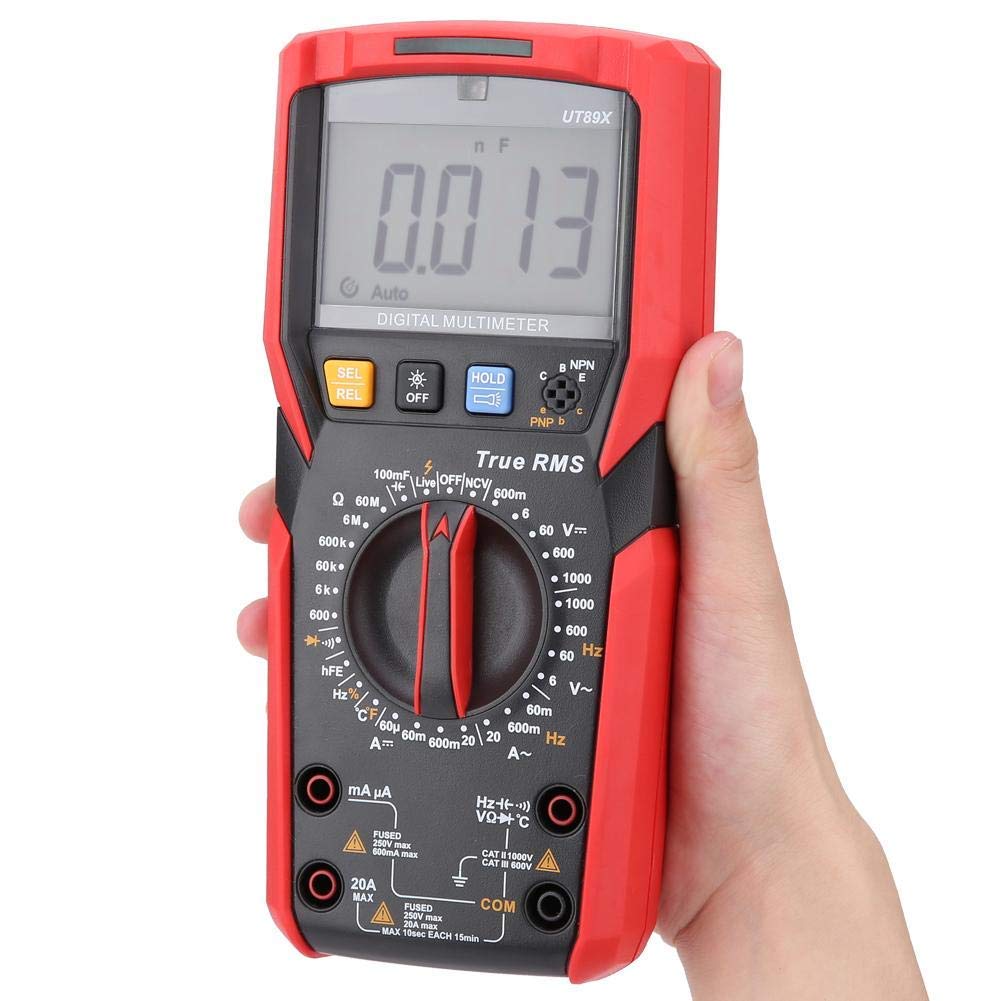 UT89X/UT89XD NVC Tester napięcia cyfrowy miernik sondy prądu z testem temperatury (czerwony i szary) (UT89X)