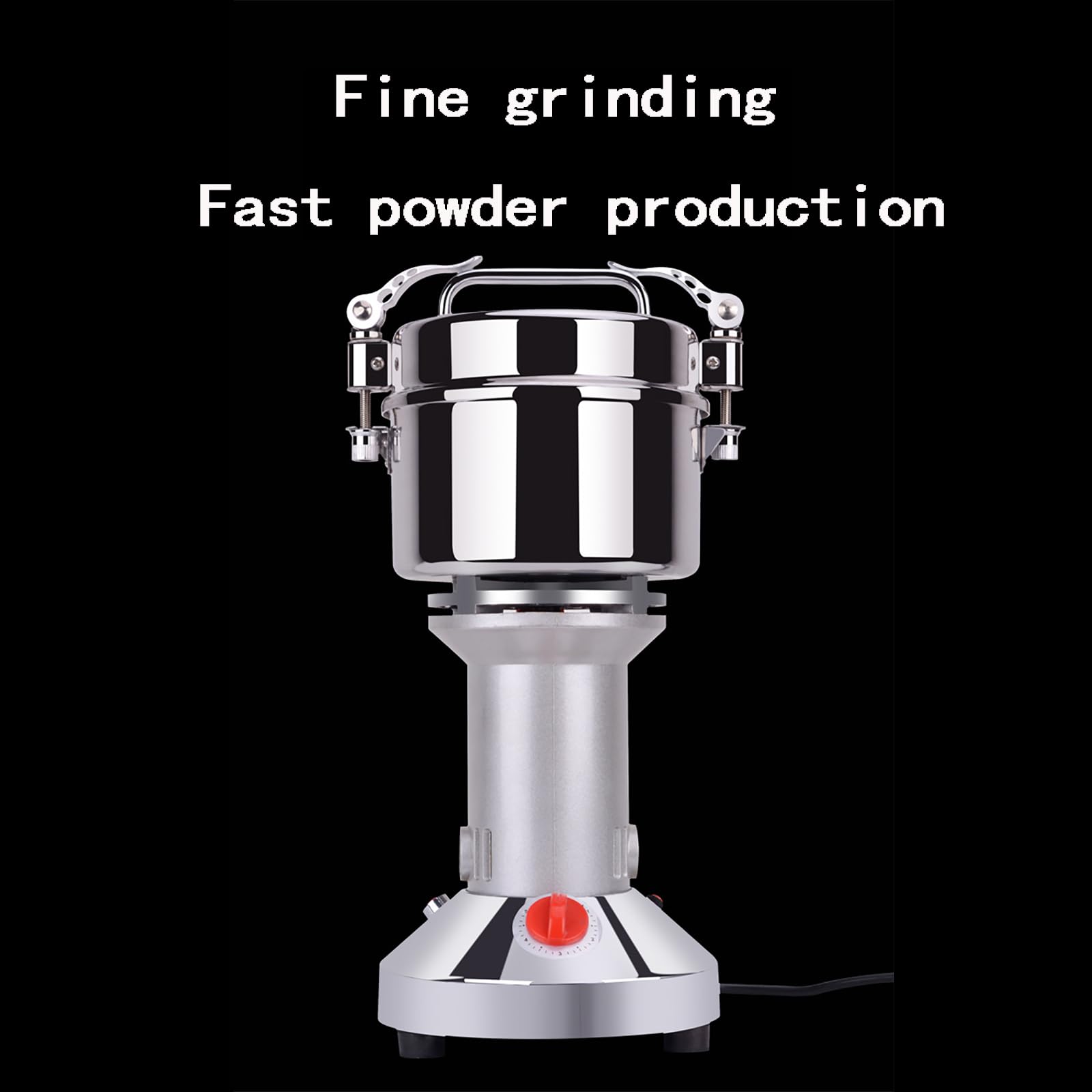 Molinillo de Grano de 700 g, Molinillo de Especias eléctrico Comercial de 2500 W, pulverizador de Acero Inoxidable con Motor de Cobre, tritura en 30 Segundos con Malla 30