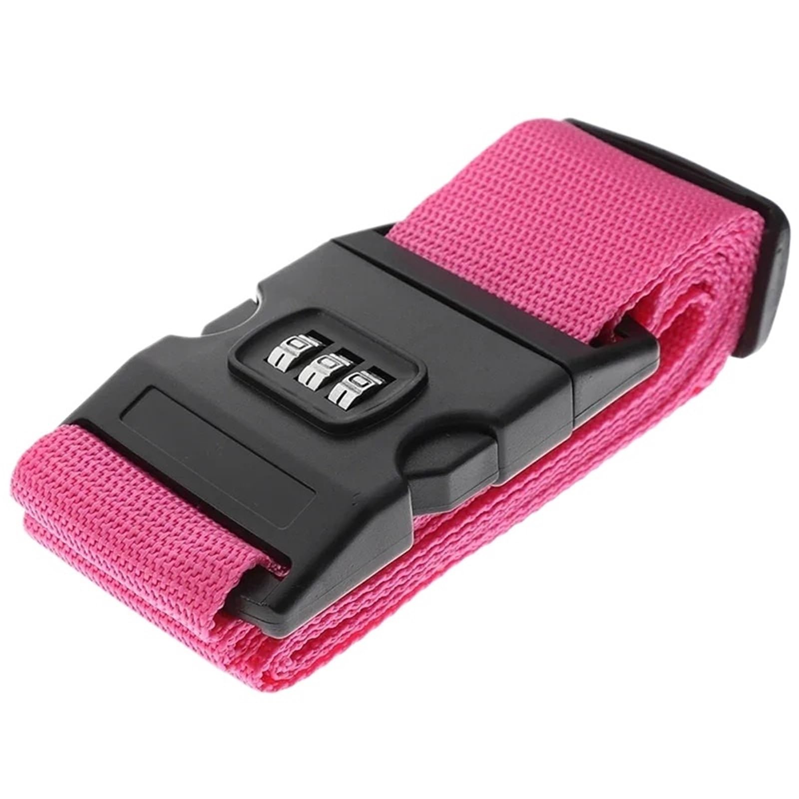 4 Stück Reisegepäckgurt, verstellbar, Passwortsperre, Verpackungsgürtel, Gepäck, sicheres Schloss, Diebstahlsicherung, Koffer, Schnalle Für Reisen Und Flugreise(Pink)