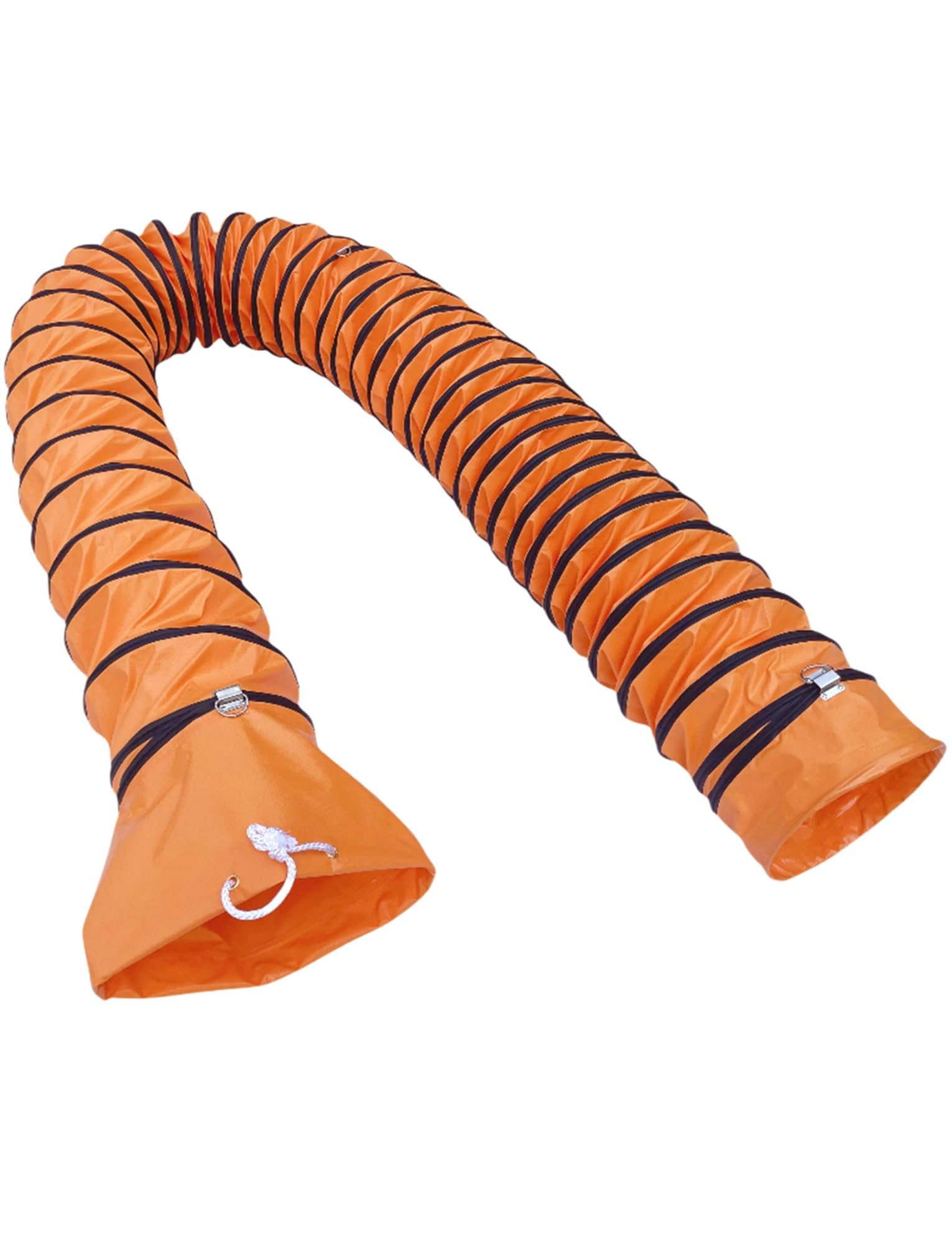 Manguera Flexible De PVC para Conductos, Manguera Ignífuga para Conductos con Cuerda Ajustable, Manguera Portátil para Conductos (150 Mm/6 Pulgadas, 10 Pies) (300 Mm)