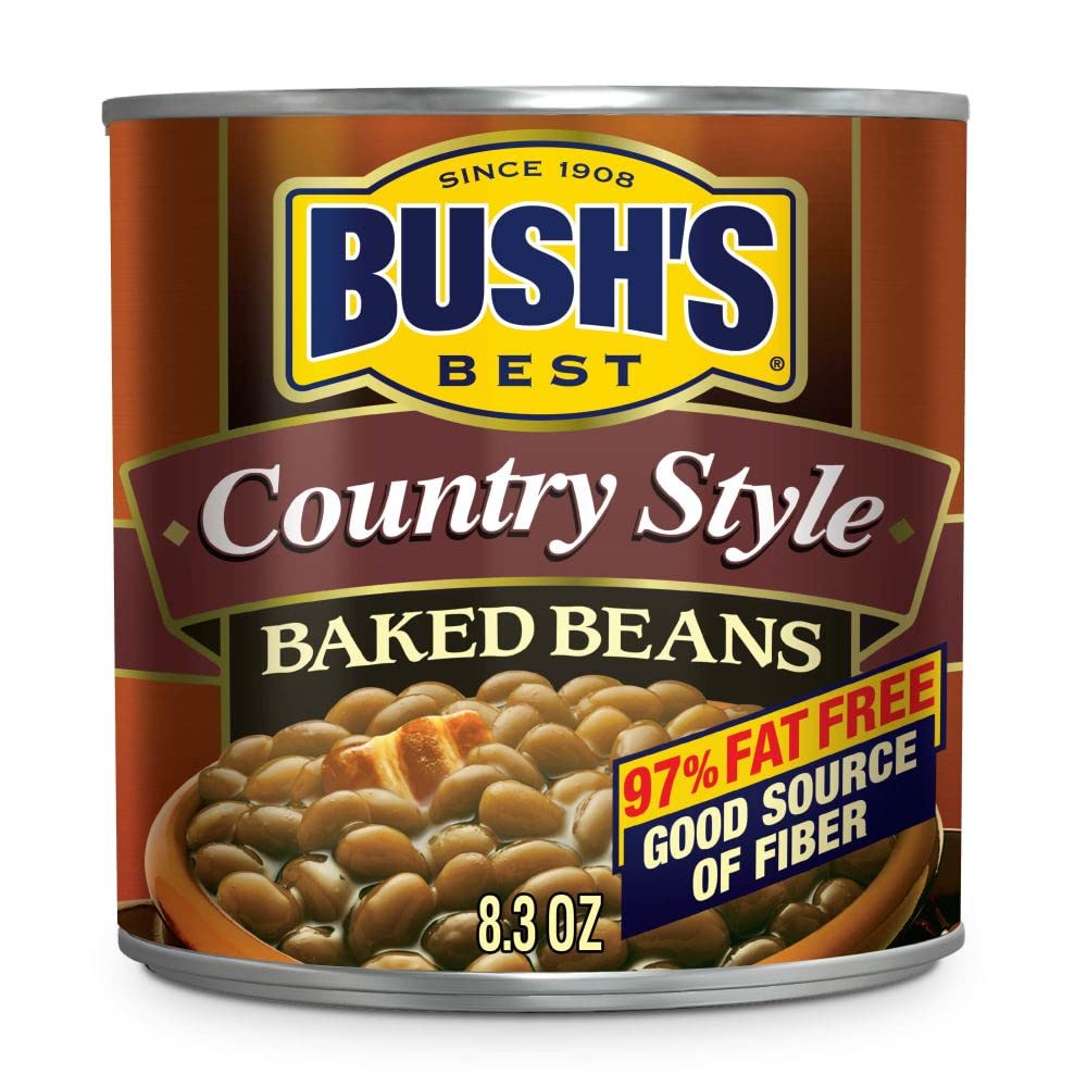Bush's Best Country Style Baked Beans, Canned Beans, Baked Beans Canned