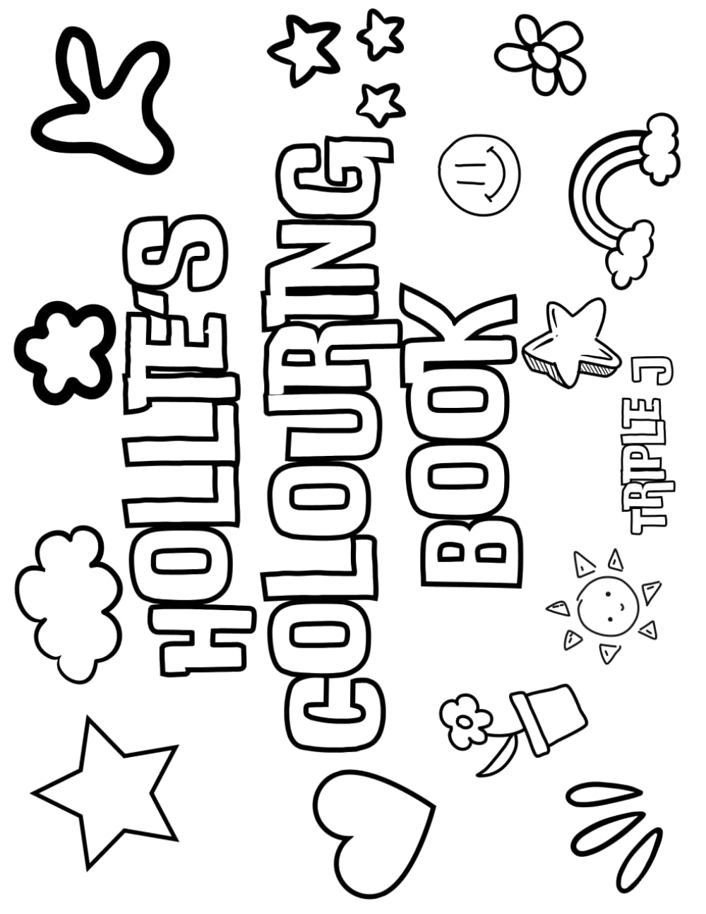 Hollie's Colouring Book: Personalised with Your Name on Every Page