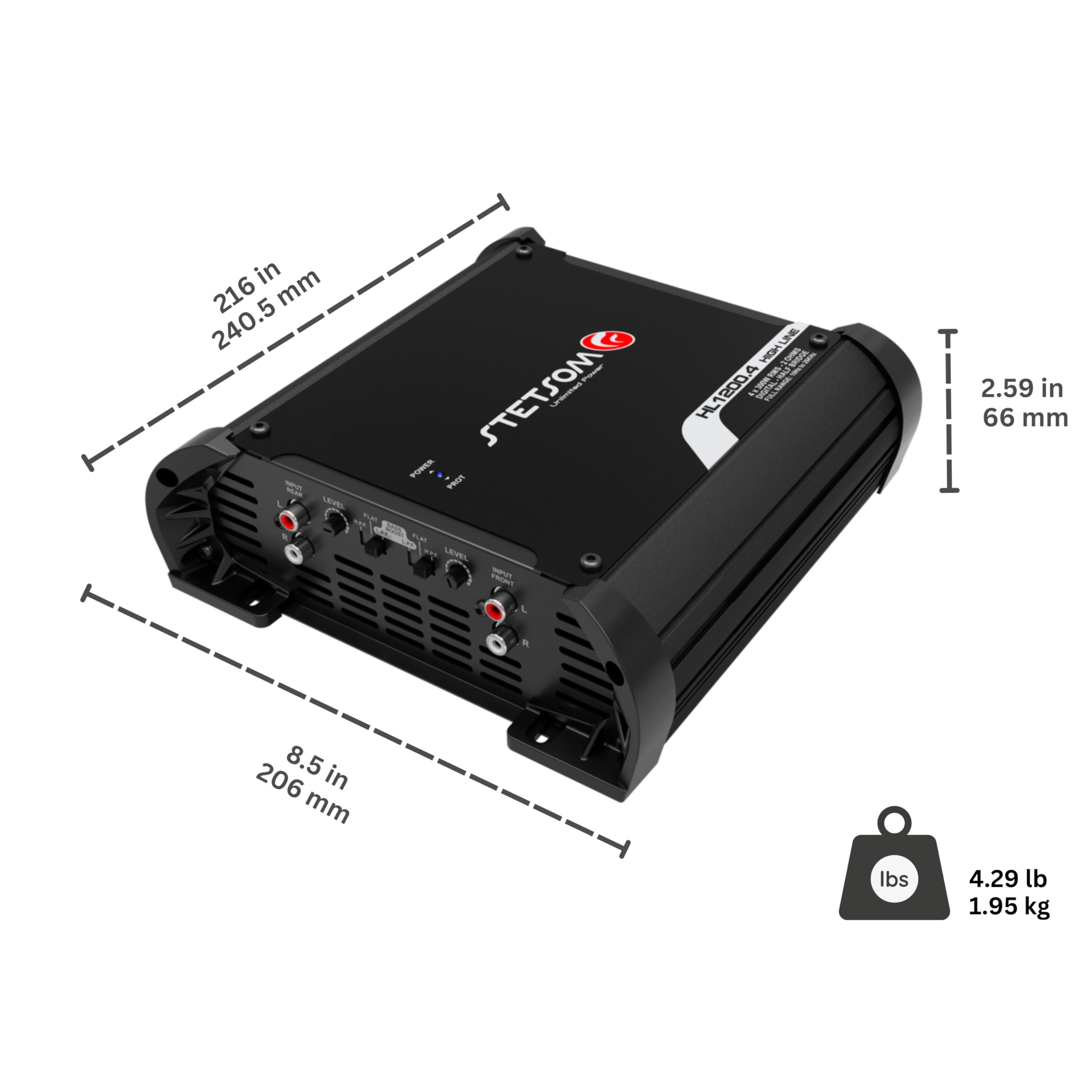 STETSOM HL1200.4 アンプ Amazon.co.jp: Stetsom HL 1200.4 2オーム 4チャンネル 1200ワット