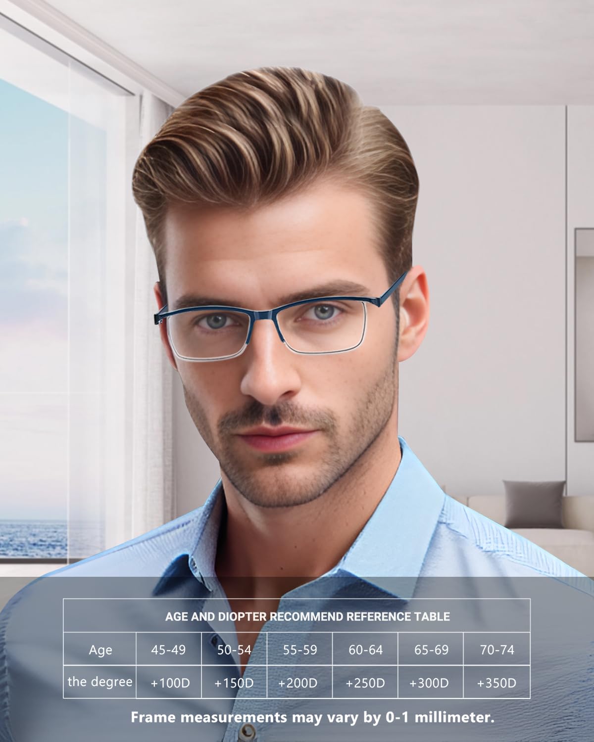 TERAISE Gafas de lectura anti luz azul, ligeras y cómodas gafas de lectura para hombres y mujeres, Lectores luz azul para computadora/teléfono incluido estuche para gafa — view 6