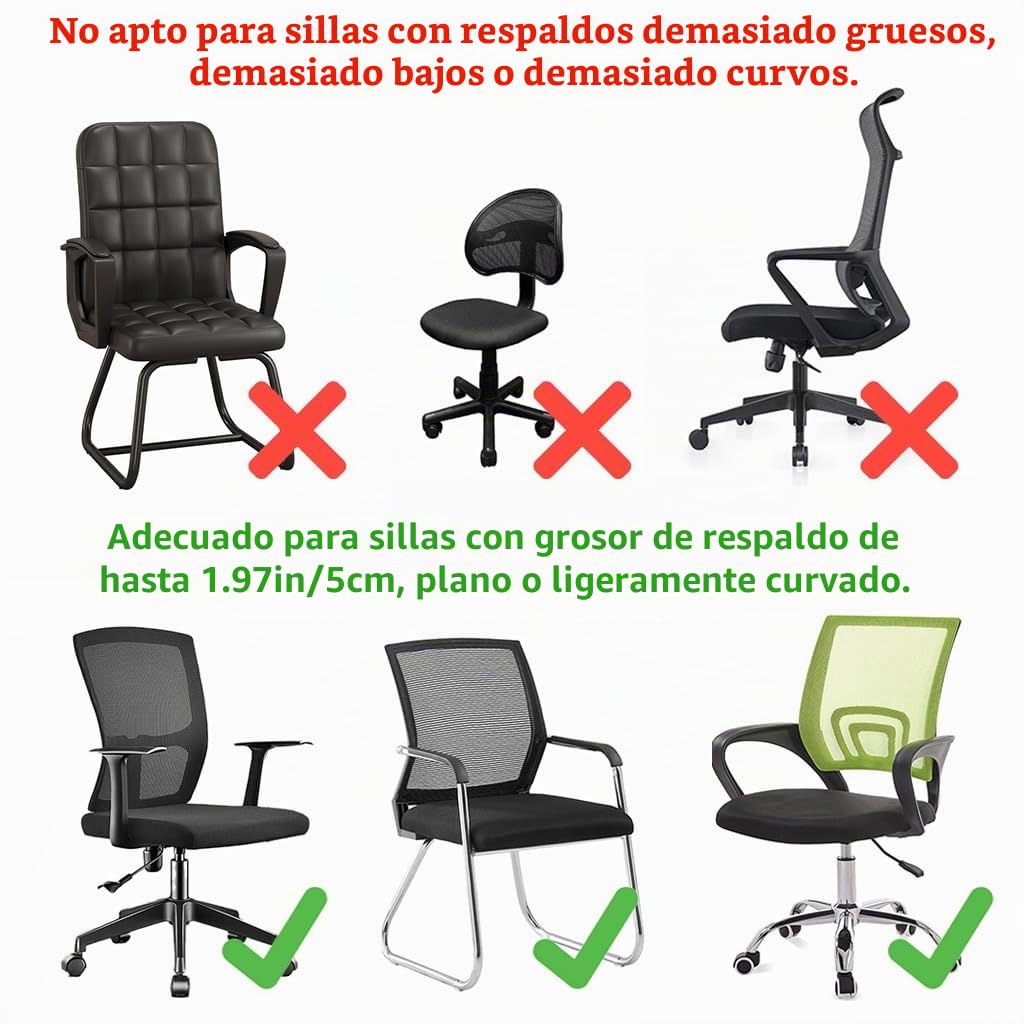 Reposacabezas de espuma viscoelástica para silla de oficina, reposacabezas de silla acoplable, soporte de cuello de silla de escritorio, almohada de esponja elástica para la cabeza de altura y