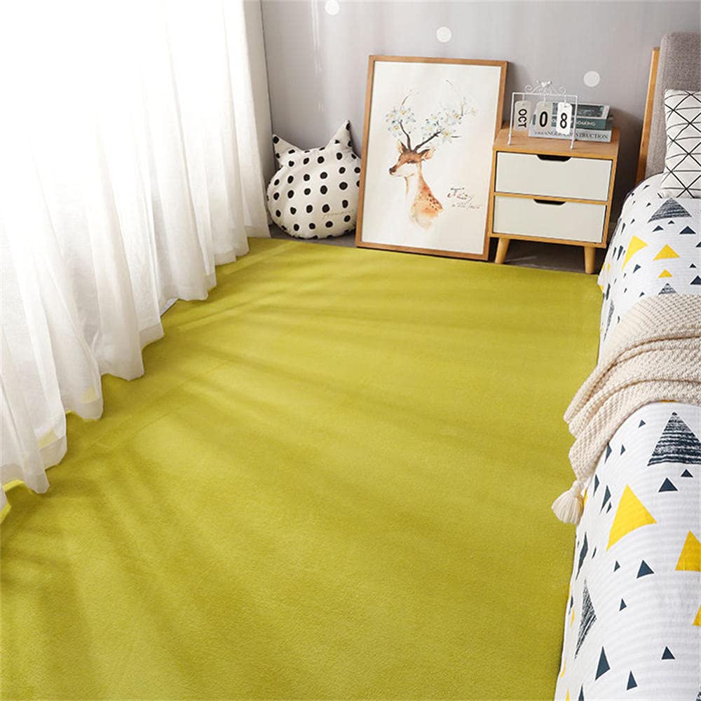 Tapis de salon moderne grand format doux et épais LUNEZY Vert30 abstrait