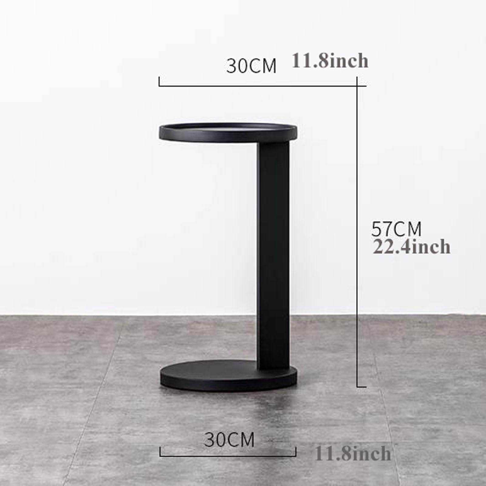 eexbz Sofa C Shaped End Table, Metal Side Table for Sofa and Bed, Sofa Couch Side Table,Round Coffee Table Snack Table Beside Desk for Living Room Balcony Bedroom Office Sofas for Living Room(Gold)