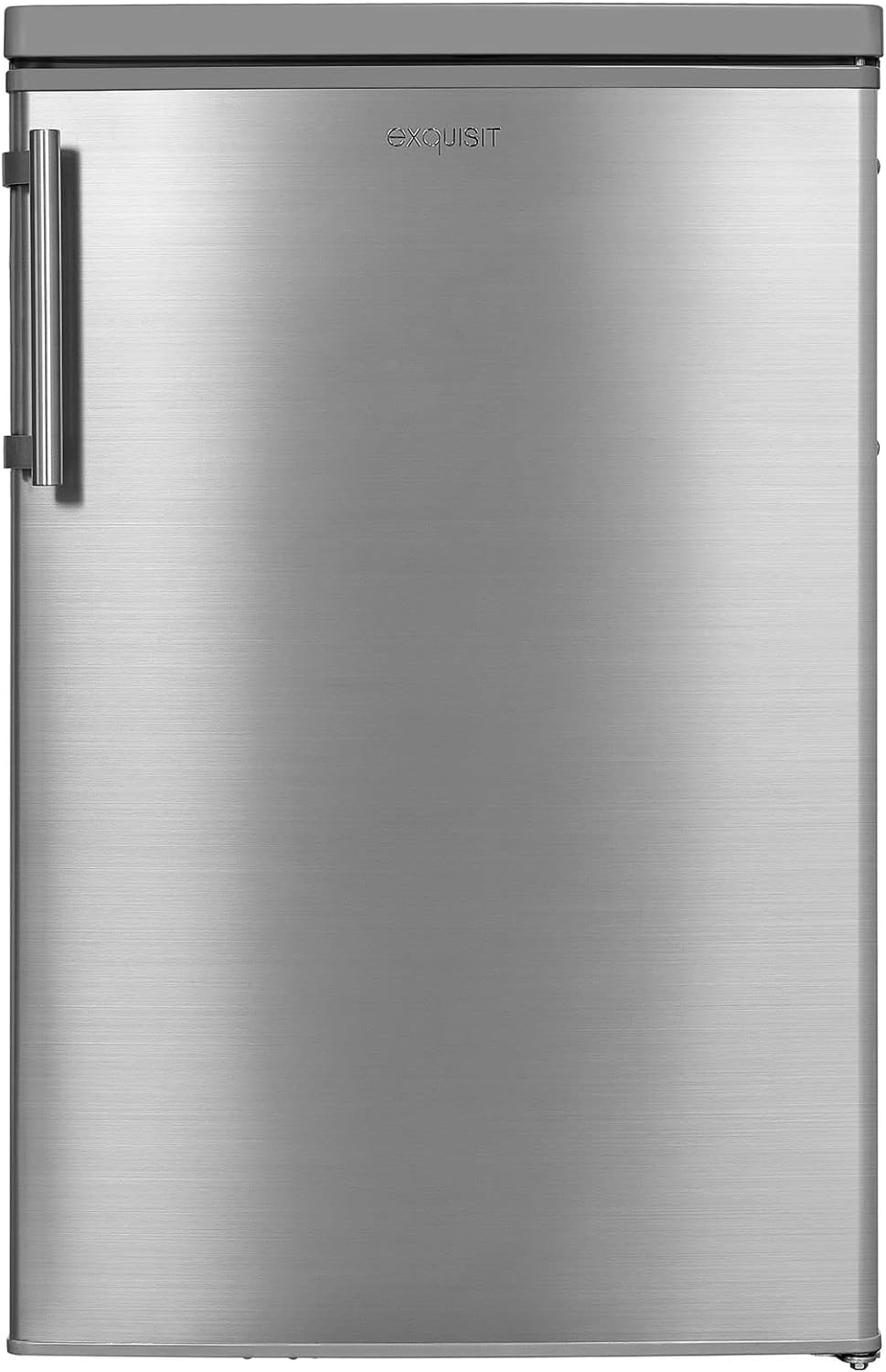 Exquisit KS16-4-HE-040E Kühlschrank Inoxlook mit 109 l & Gefrierfach