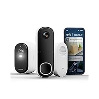 Arlo Essential 3 Telecamera WiFi Esterno Senza Fili 2K & Videocitofono HD con Chime