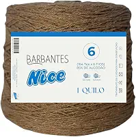 Barbante Parafinado Colorido Para Crochê Fio 6-1kg (TELHA)