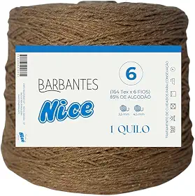 Barbante Parafinado Colorido Para Crochê Fio 6-1kg (TELHA)