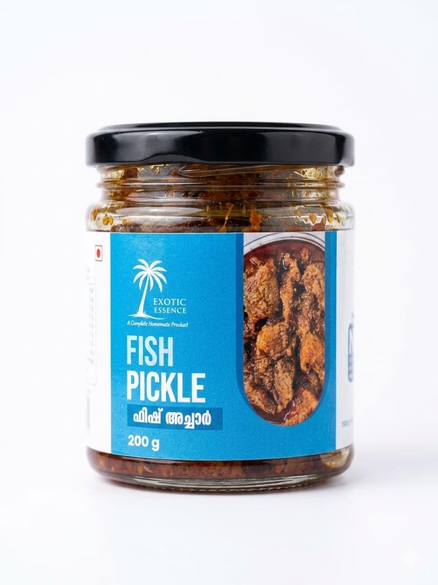 Exotic Essence Tuna Fish Pickle | Authentic Kerala Taste | Handcrafted with Natural Ingredients | No Preservatives | Ready-to-Eat Indian Style Pickle | 200gm-image-34