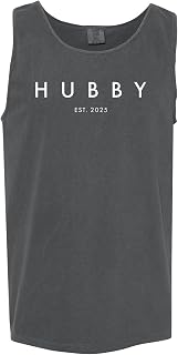 Couple T-Shirt for Men, Women, Hubby and Wifey Est. 2025 Honeymoon Shirt 100% Cotton Retro Look Oversized Graphic Tee