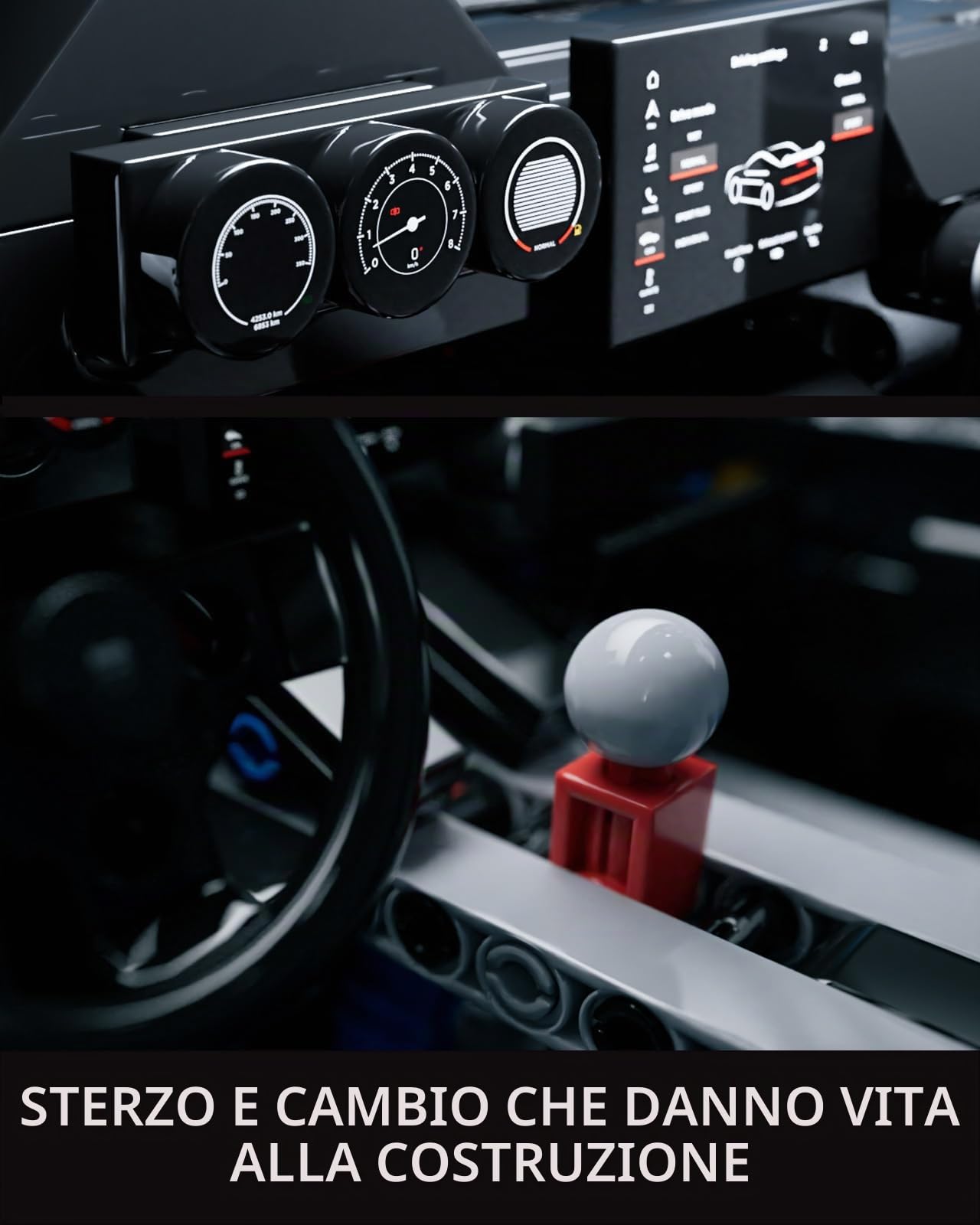 Nifeliz Auto Sportiva Stinger RS Modello Giocattolo, Giocattolo da Collezione da Costruire per Adulti, Set da Esposizione e Regalo per gli Appassionati di Auto (2.362 PCS, NF10328)