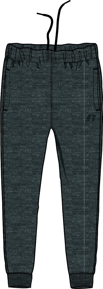 Russell Athletic A20102-WM-098 Cuffed Leg Pant Pants Men's Winter Charcoal Marl Size L