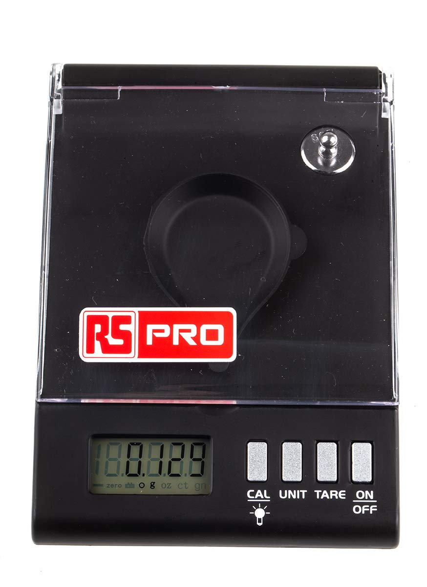 RS PRO Tischwaage 10g / Auflösung 0,010 g, ISO-kalibriert